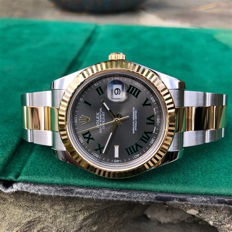 rolex datejust gold two tone